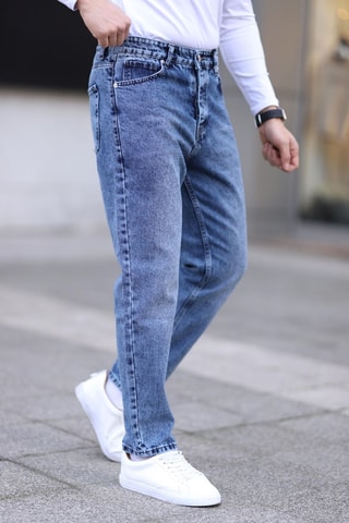 Jean boyfriend - Bleu
