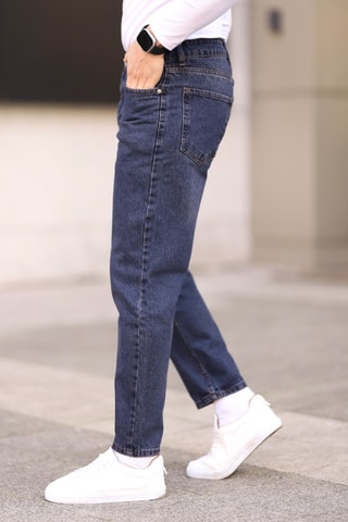 Jean boyfriend - Bleu marine