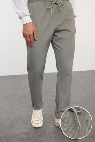 Pantalon regular - Kaki clair