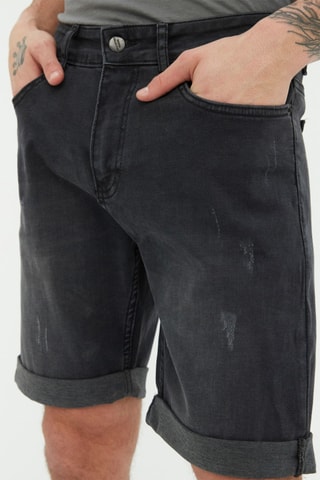 Short slim en jean - Anthracite