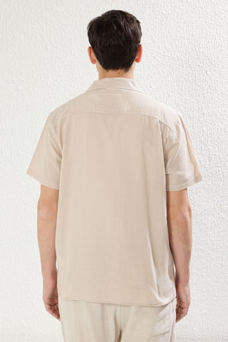 Chemise relaxed - Beige