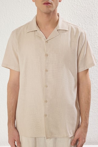 Chemise relaxed - Beige