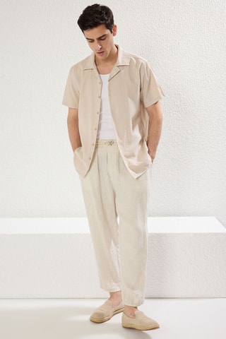 Chemise relaxed - Beige
