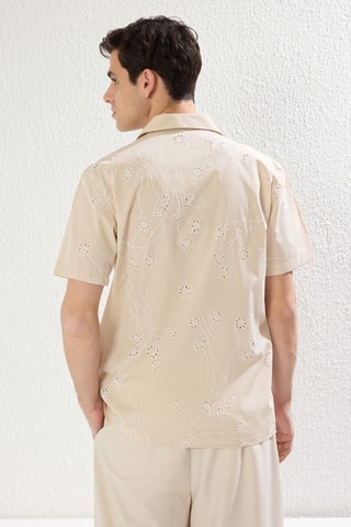 Chemise regular - Beige