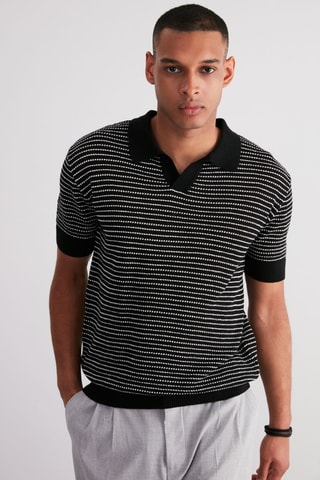 Polo relaxed - Noir