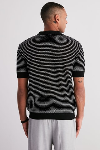 Polo relaxed - Noir