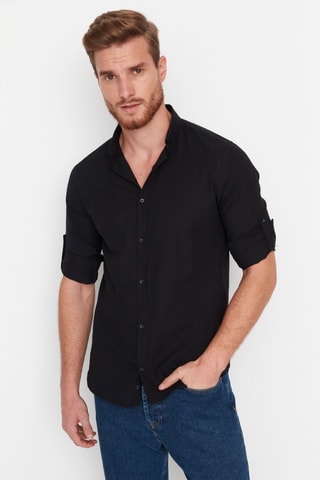 Chemise slim - Noir