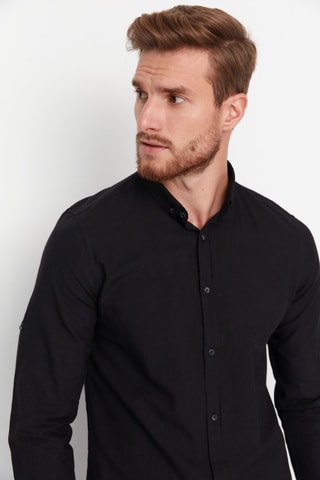 Chemise slim - Noir