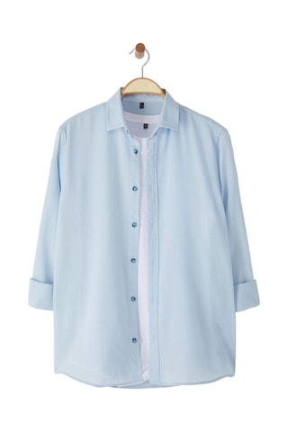 Chemise regular - Bleu