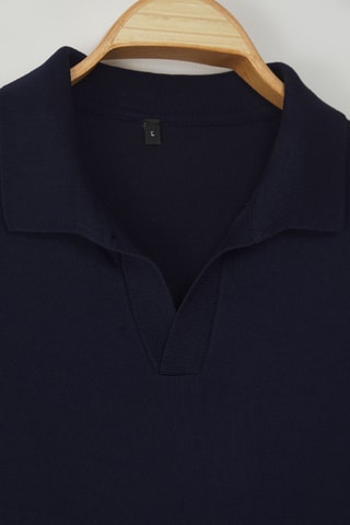 Polo regular - Bleu marine