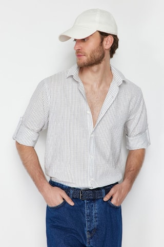 Chemise regular - Bleu marine