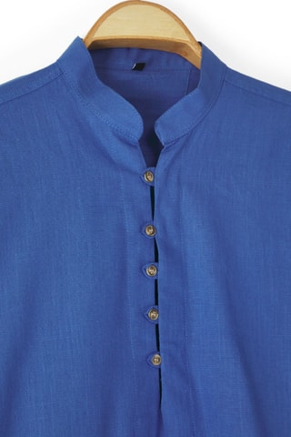 Chemise slim - Bleu roi