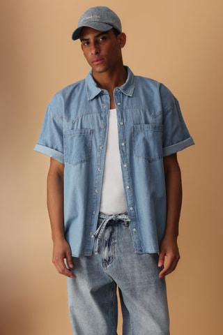 Chemise en jean - Bleu clair
