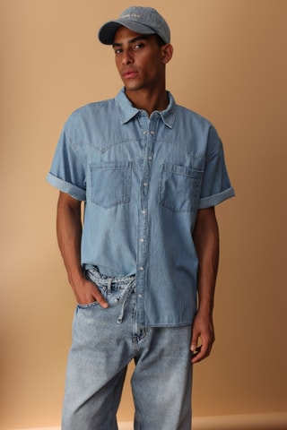 Chemise en jean - Bleu clair