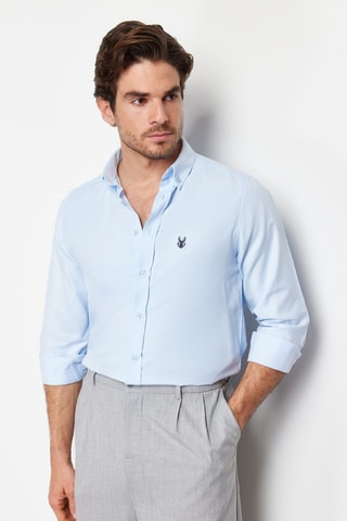 Chemise slim - Bleu clair