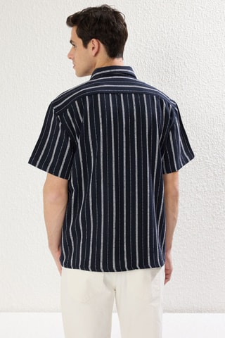 Chemise oversize - Bleu marine
