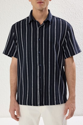Chemise oversize - Bleu marine