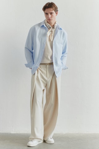 Chemise regular - Bleu