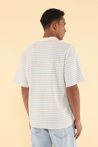 Polo - Bleu et écru