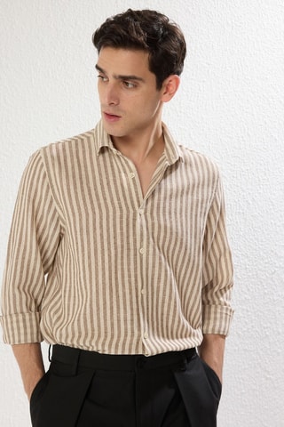 Chemise regular - Marron