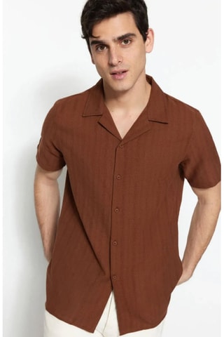 Chemise regular - Marron