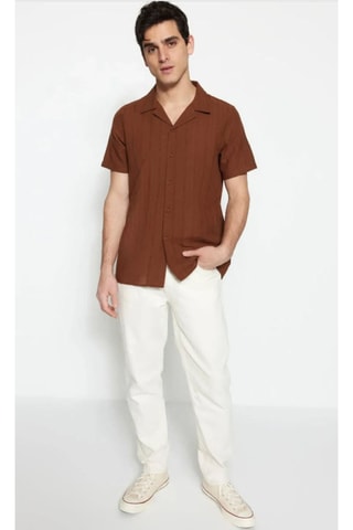 Chemise regular - Marron