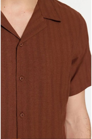 Chemise regular - Marron