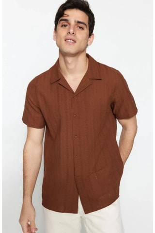 Chemise regular - Marron