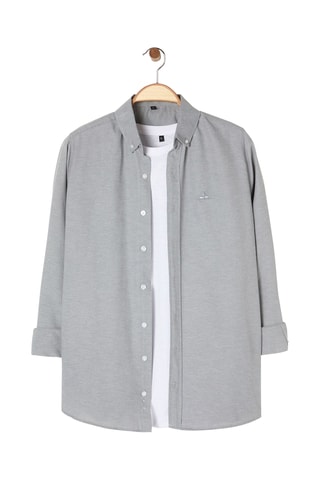 Chemise regular - Gris