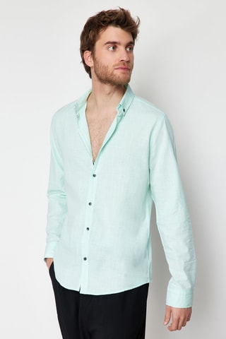 Chemise slim - Vert clair