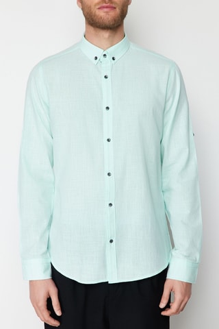Chemise slim - Vert clair