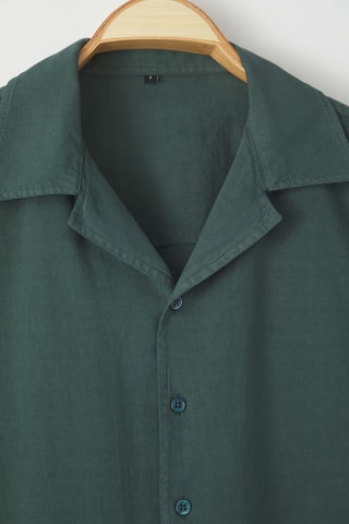 Chemise oversize - Vert foncé