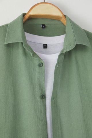 Chemise regular - Kaki