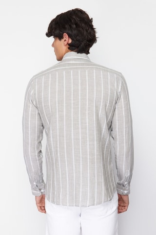 Chemise slim - Kaki