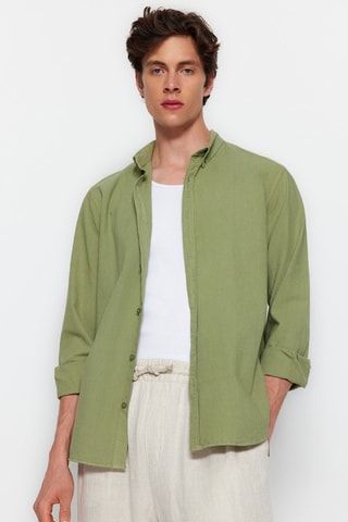 Chemise regular - Kaki