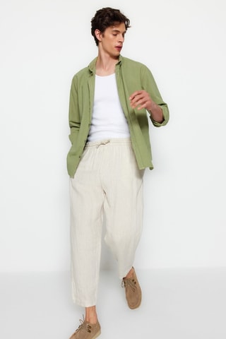 Chemise regular - Kaki