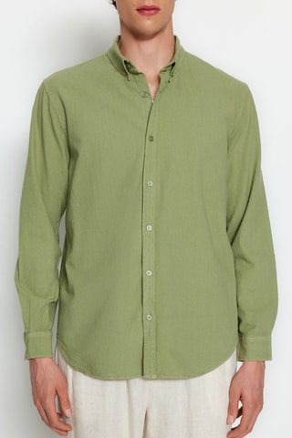 Chemise regular - Kaki
