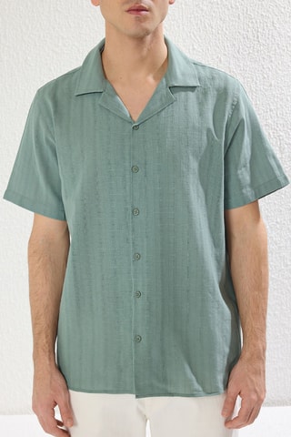 Chemise regular - Kaki