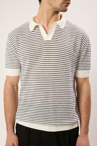Polo regular - Ecru