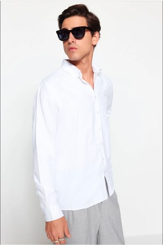 Chemise regular - Blanc