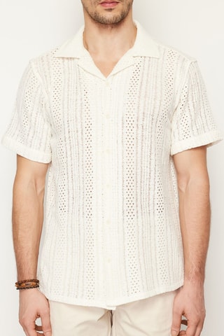 Chemise regular - Ecru
