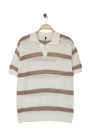Polo regular - Ecru