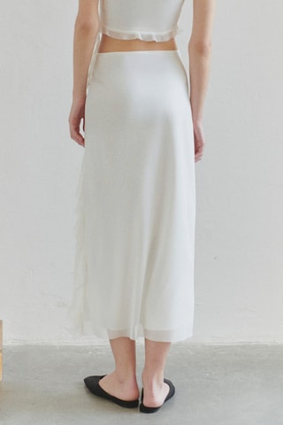 Jupe midi - Ecru
