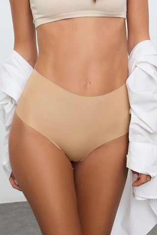 6 shortys - Beige et rose