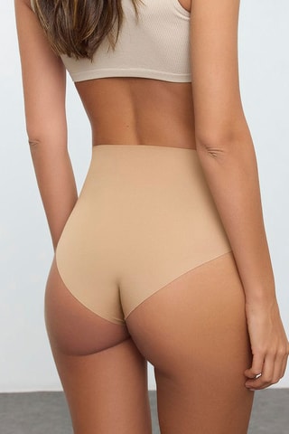 6 shortys - Beige et rose