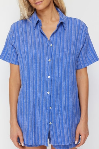 Chemisier et short - Bleu marine