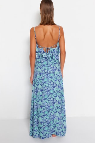Robe de plage - Vert et bleu