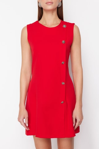 Robe droite - Rouge
