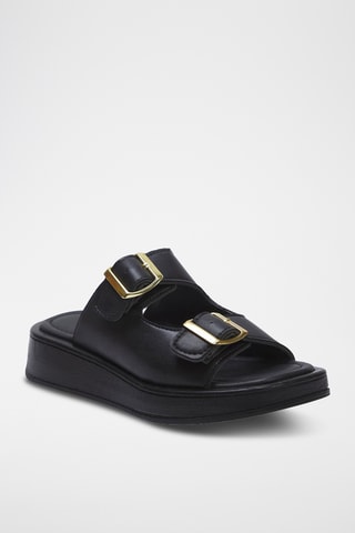 Mules plateformes - Noir