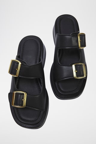 Mules plateformes - Noir